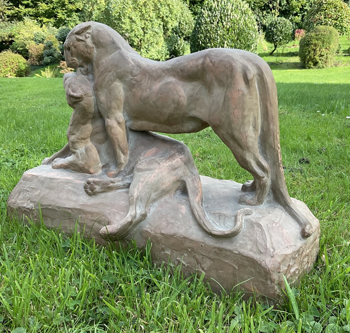 Le couple de panthères par Louis Maximilien Fiot-photo-3
