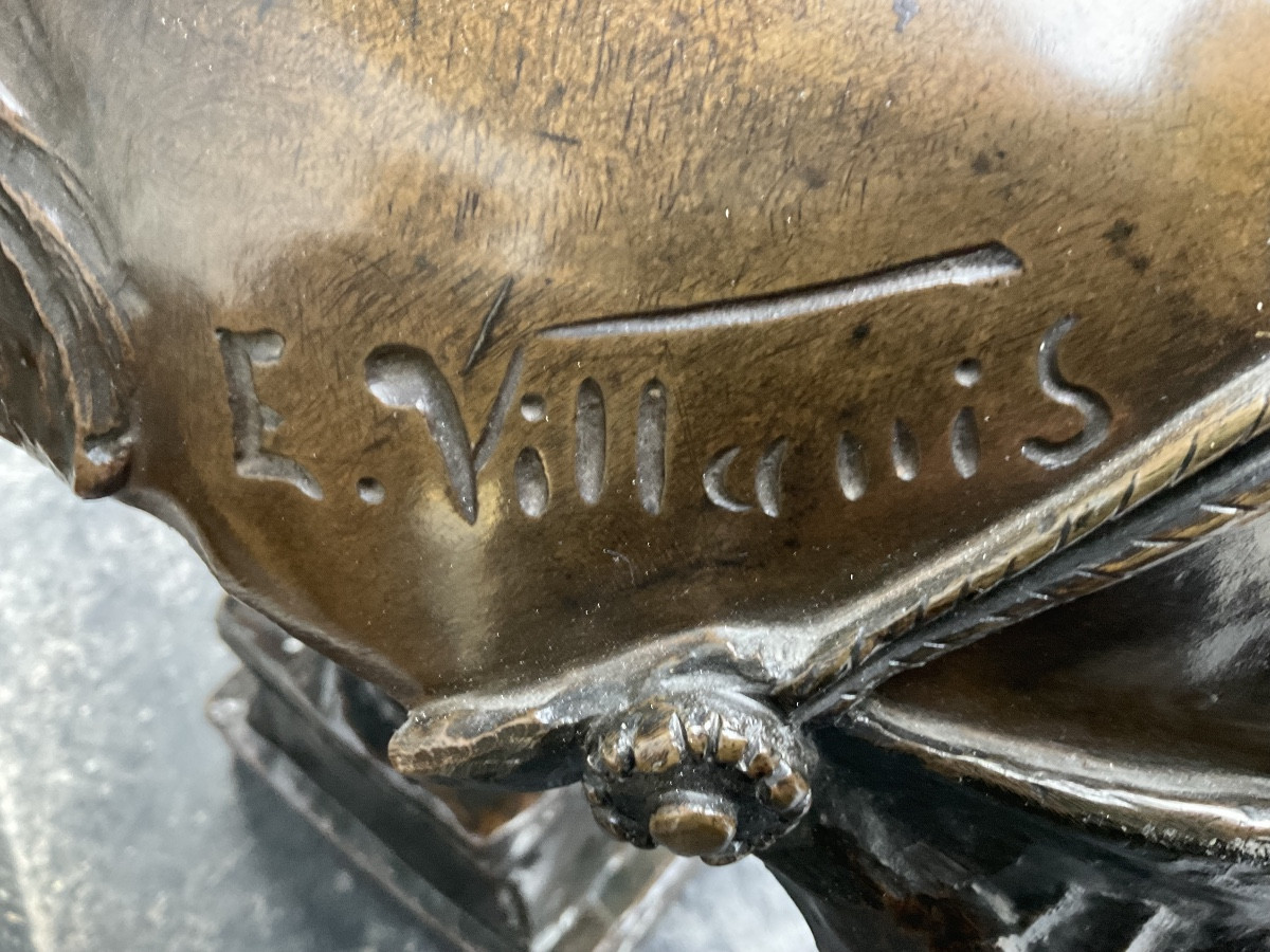 Buste de Villanis  bronze Orient-photo-1