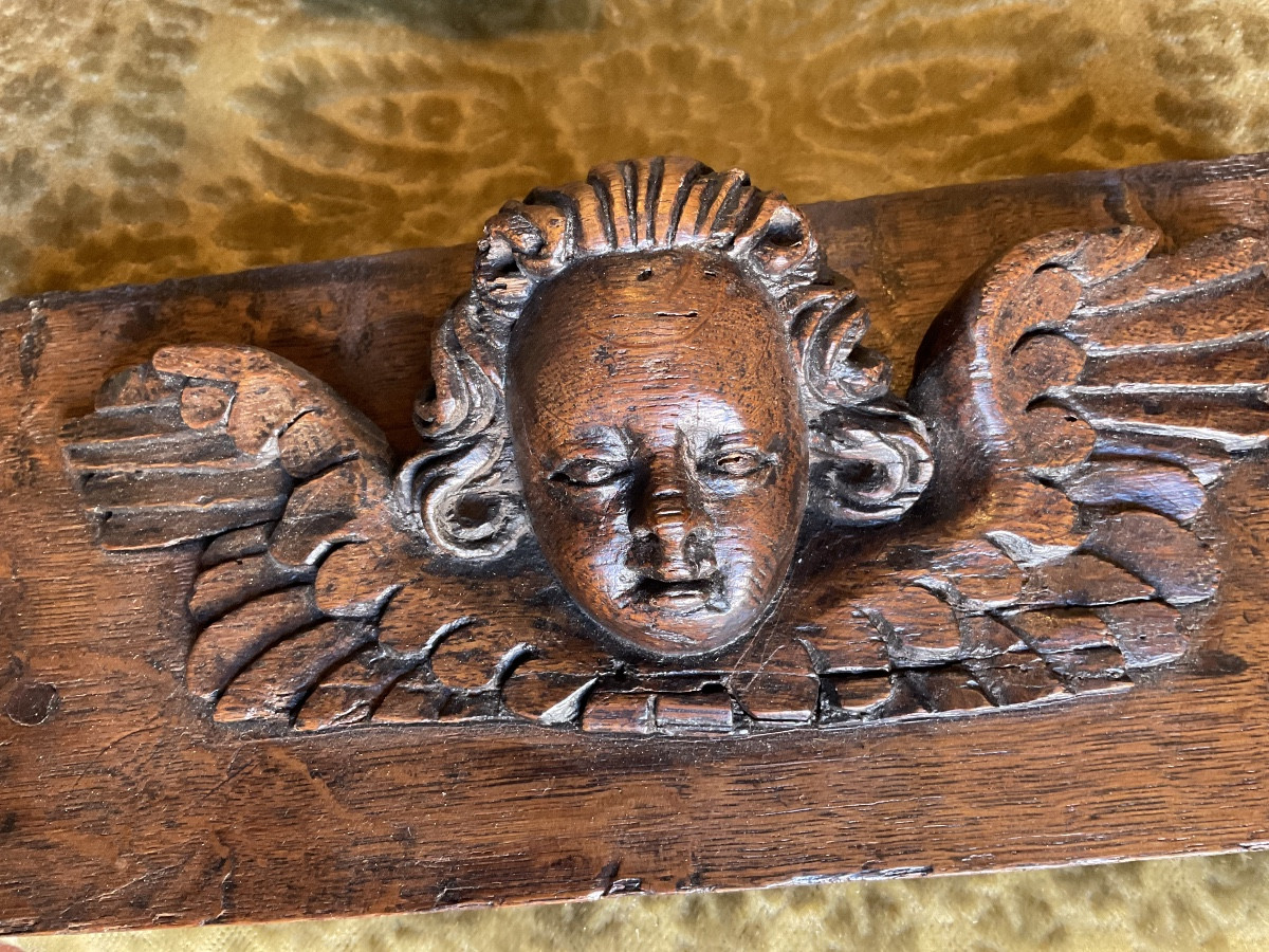 XVIIe tête d’ange stèle d’église Abbeville