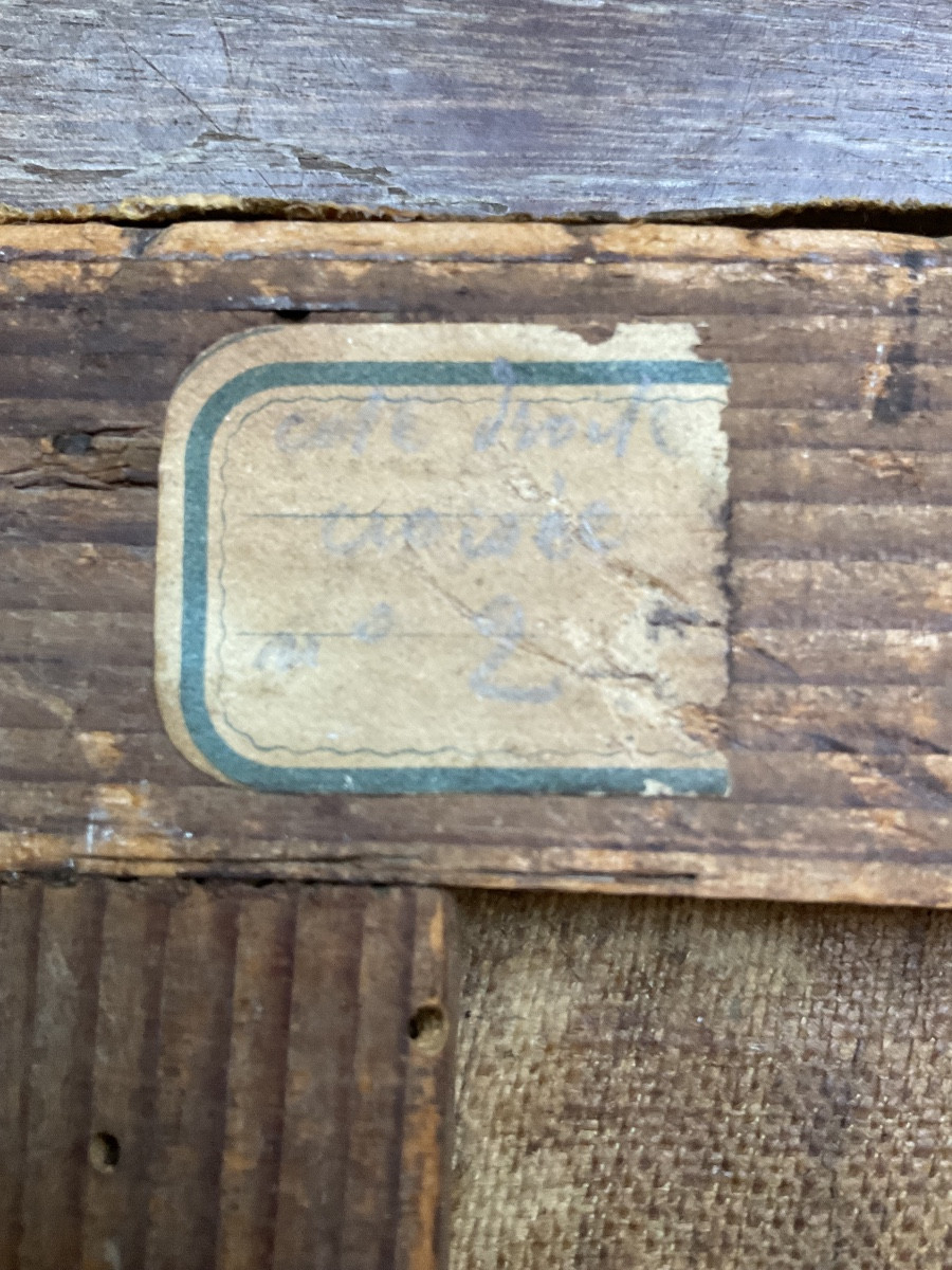 Toile XVIIIel’arret des cavaliers -photo-4