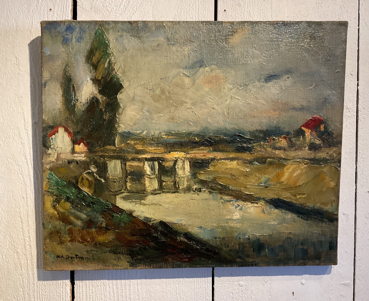 Les écluses  Saint Valéry sur Somme par Abel Bertram