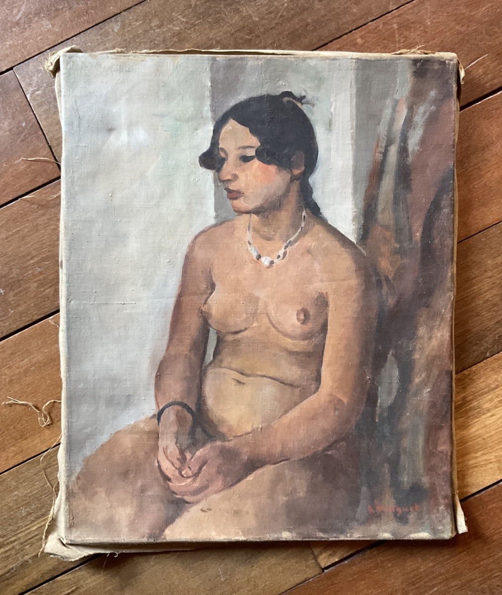 Huile sur toile par L Maguet-photo-2