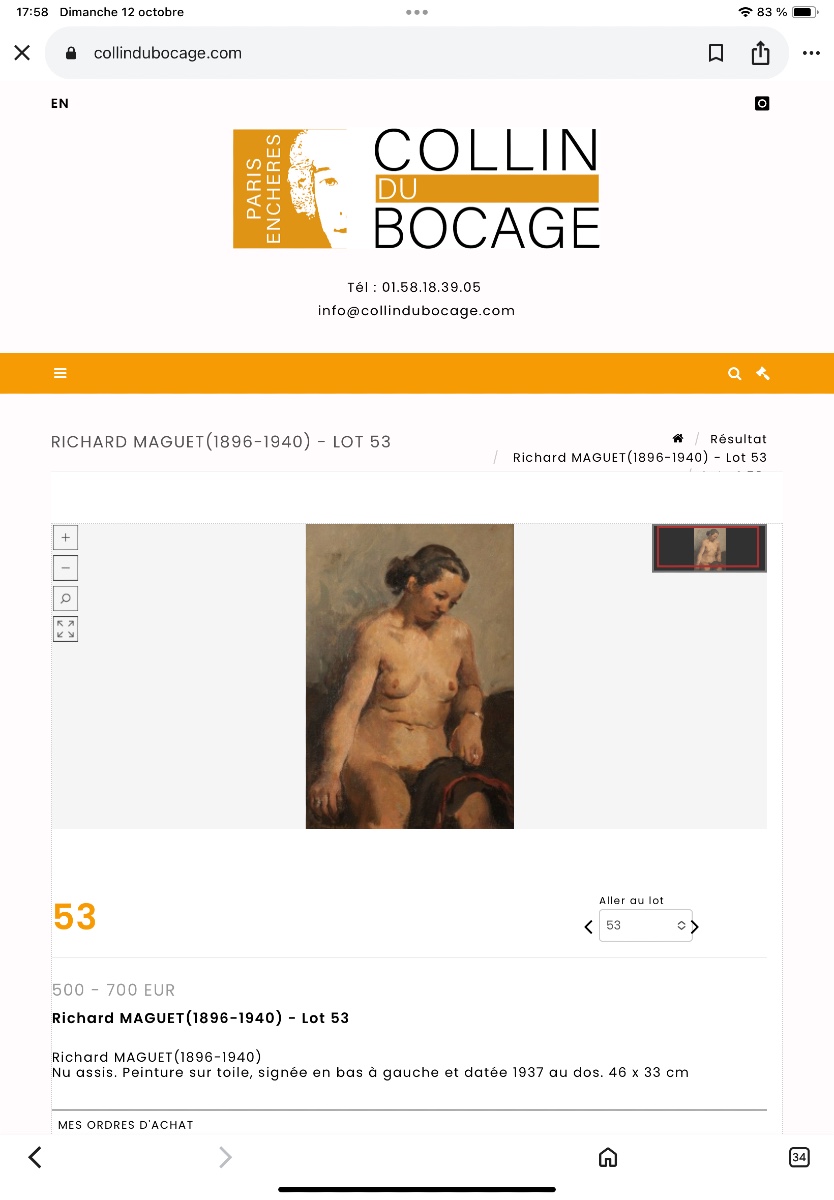 Huile sur toile par L Maguet-photo-3