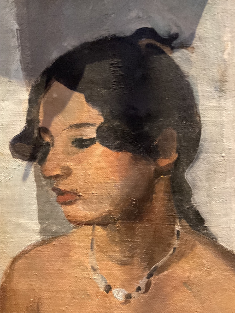 Huile sur toile par L Maguet