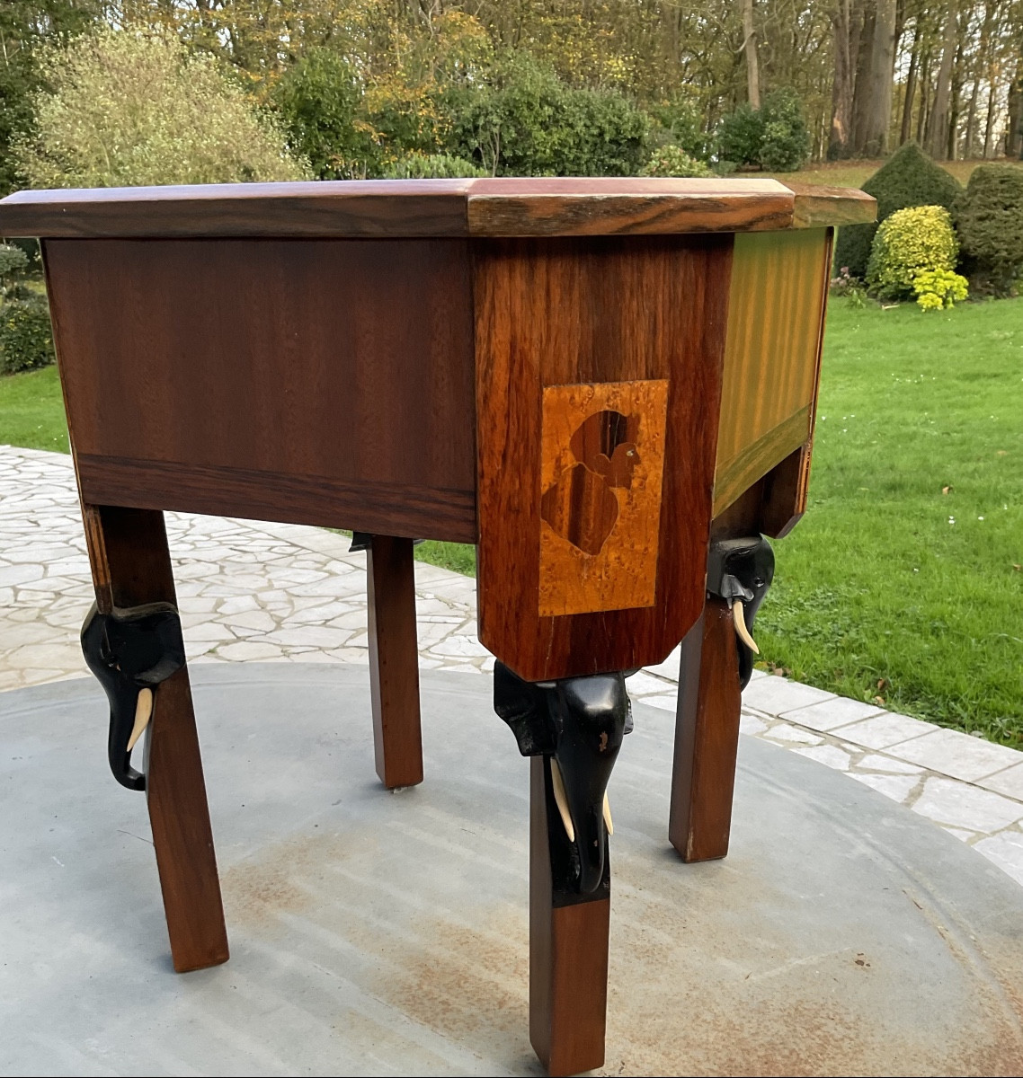 Petite table ou bout de canapé 1930 art deco-photo-3