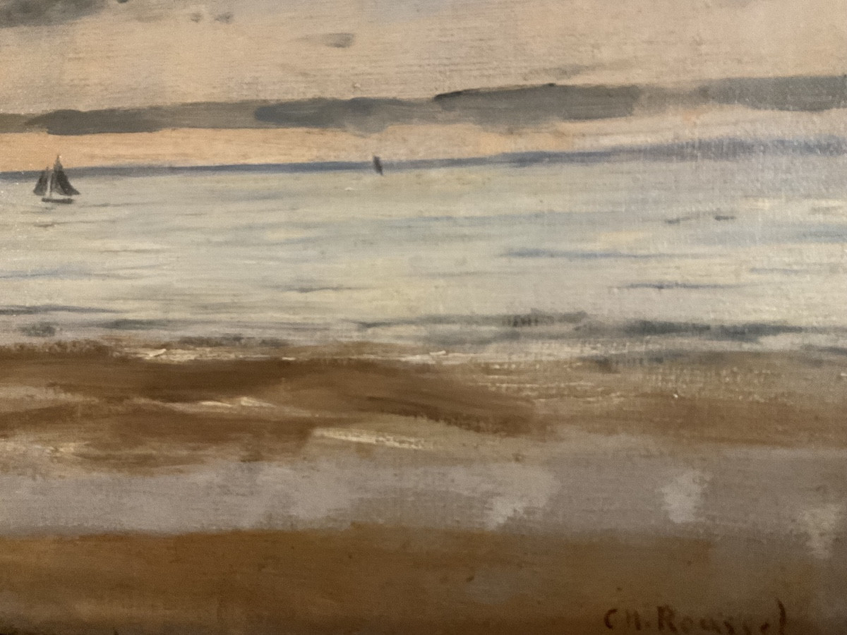 Charles Roussel Beach At Berck-photo-2