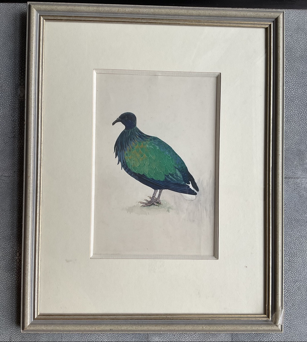 Paire de cadres oiseaux signes -photo-3