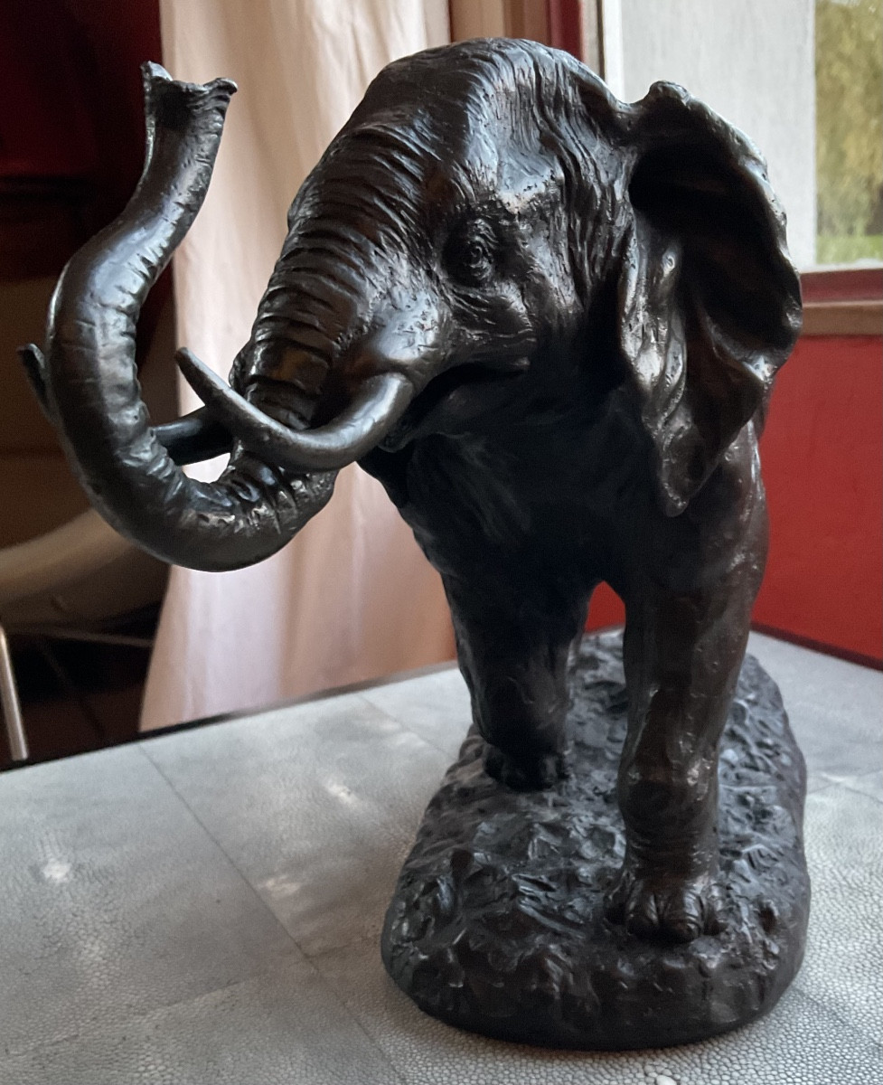 Elephant bronze signe-photo-4