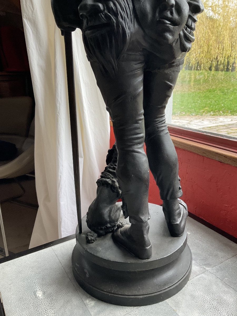 Bronze le marchand de masques H75cm-photo-3