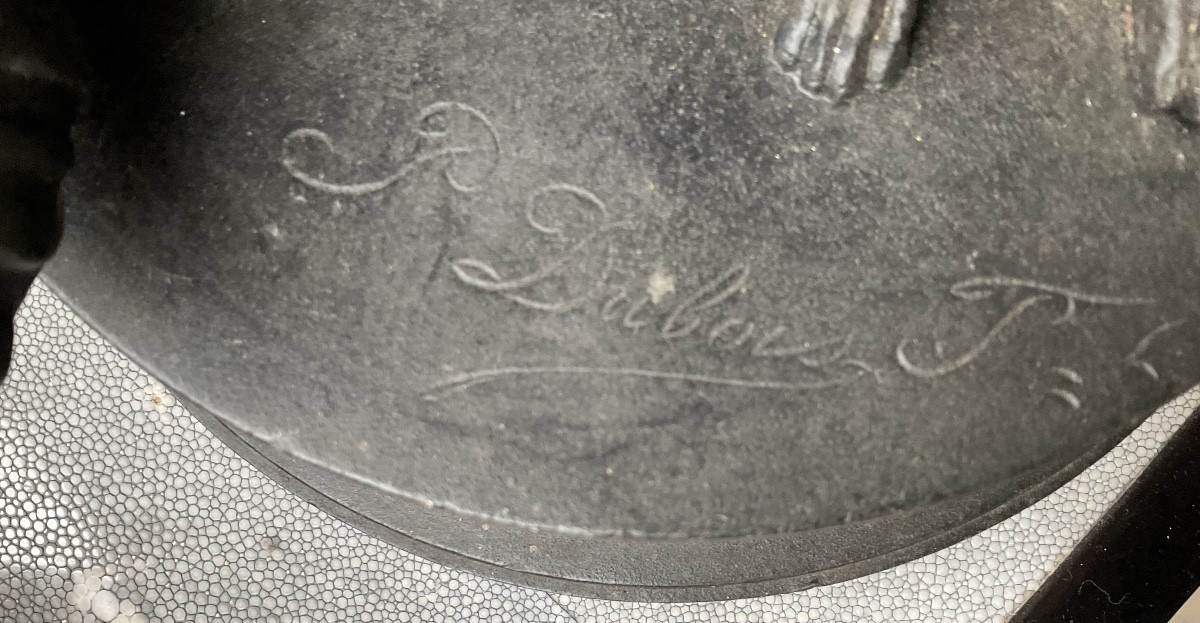 Bronze le marchand de masques H75cm-photo-4