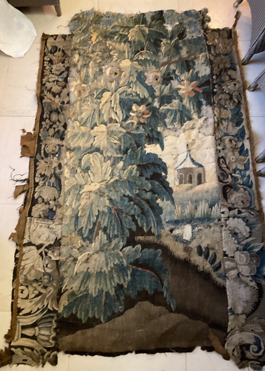 In Its Original State, An Old Tapestry Kiosk In A Park-photo-2