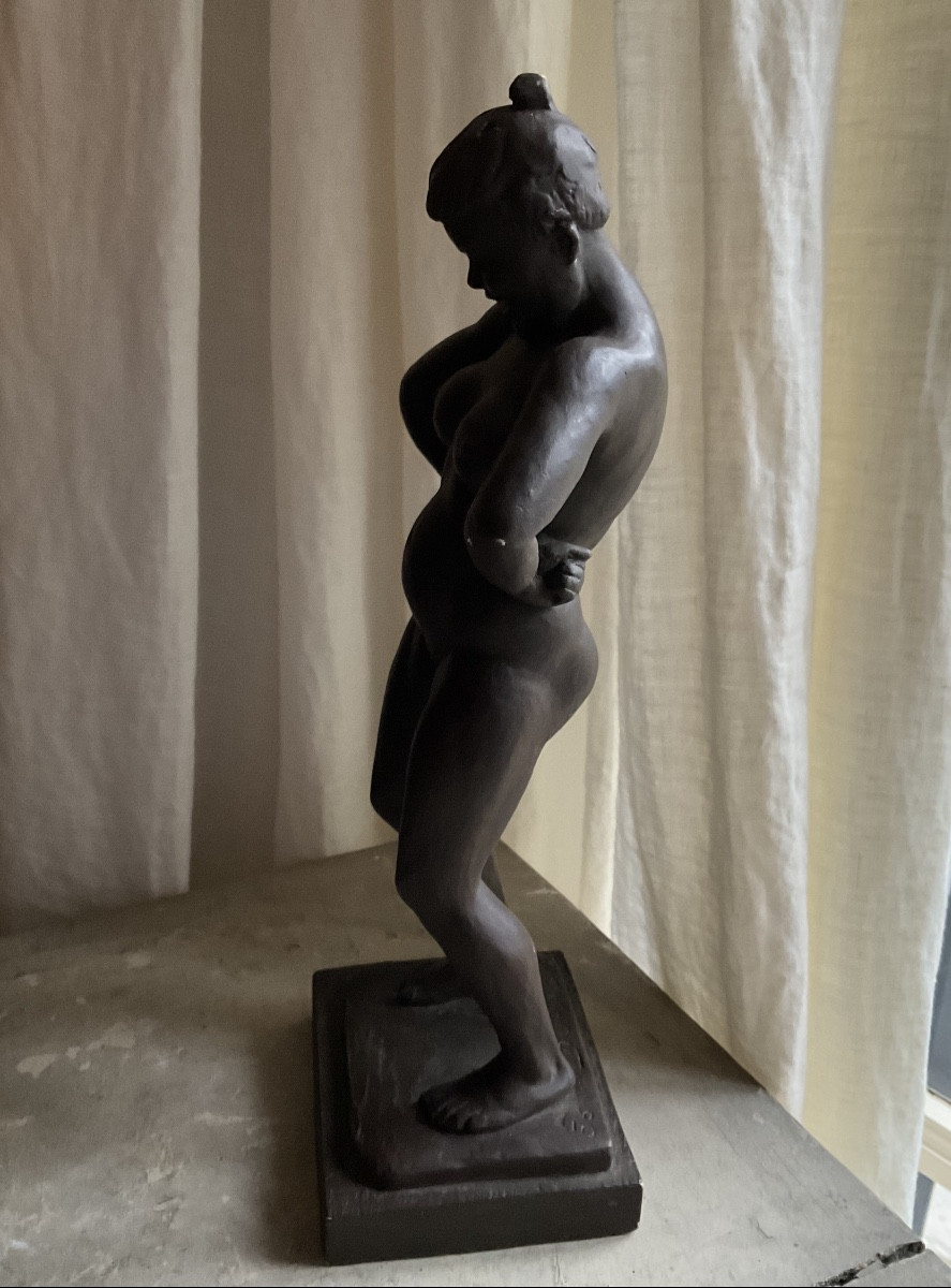 Plaster Cast Of Arthur Dupagne, African Dancer