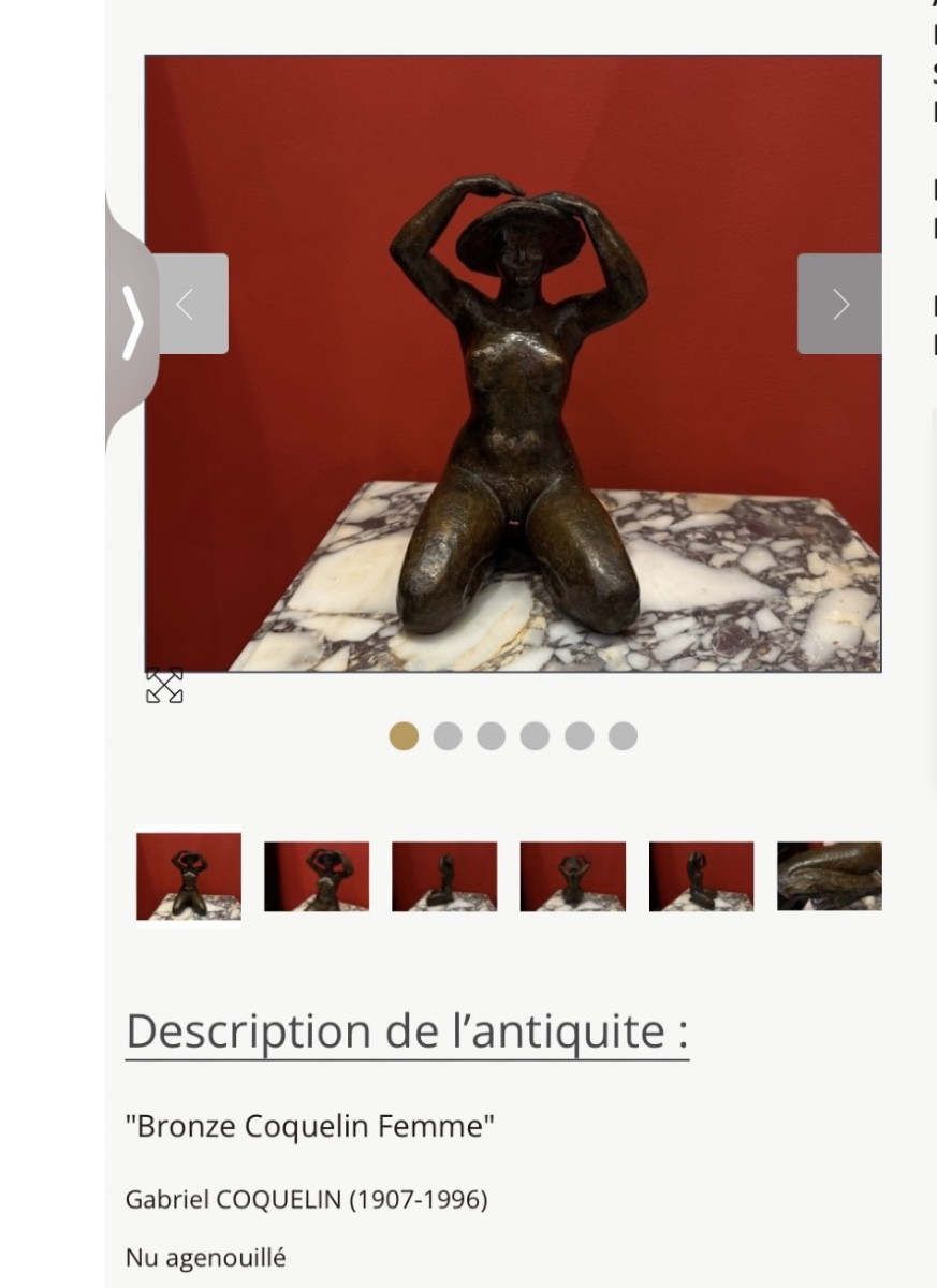 Gilded Bronze  By Gabriel Coquelin-photo-4