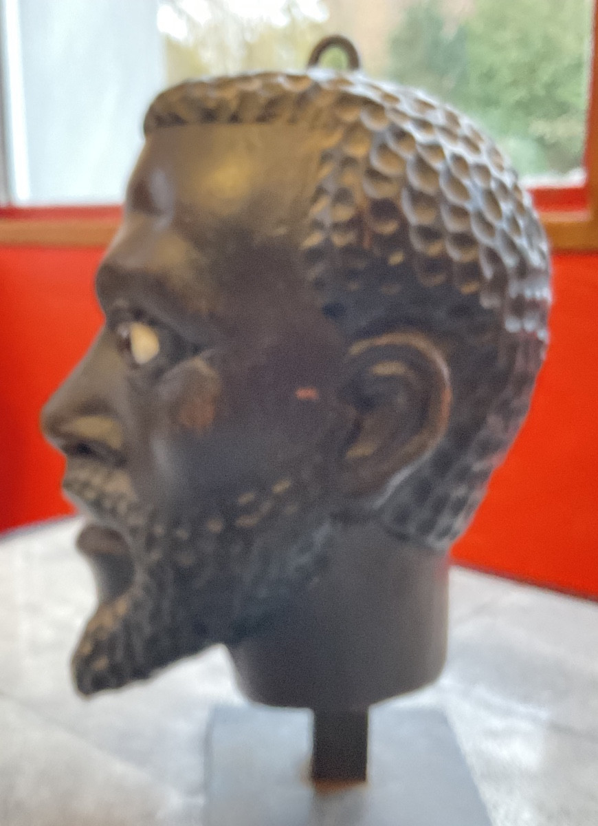 Antique Puppet Head From Lille, Early 20th Century-photo-3