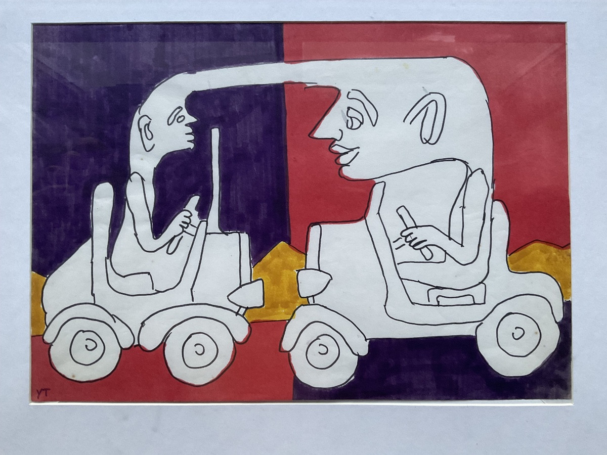 Aquarelle et feutre Yvon Taillandier-photo-4