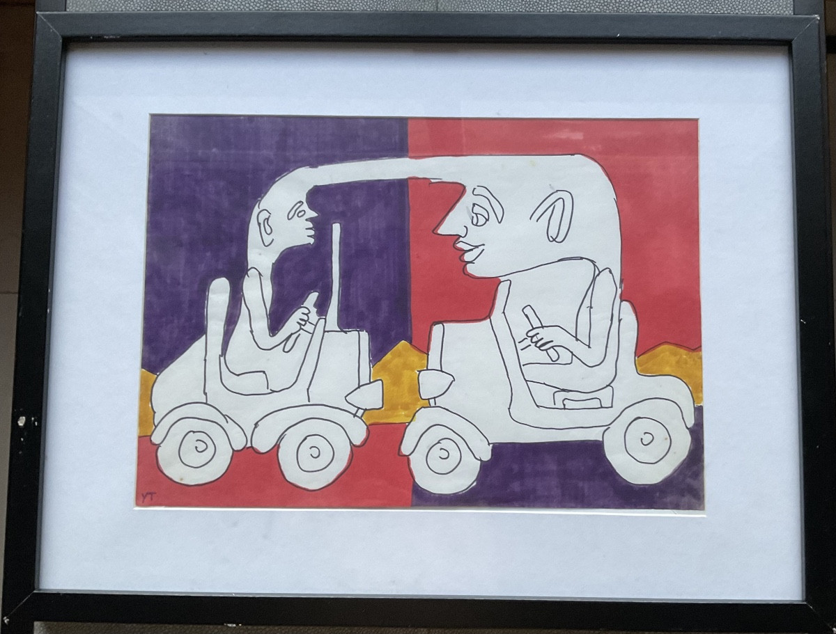 Aquarelle et feutre Yvon Taillandier-photo-1