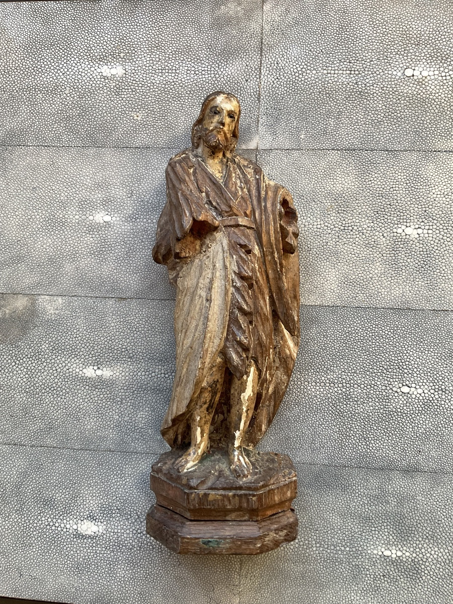 Saint Jean Baptiste bois XVIIIe-photo-3