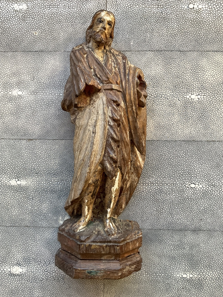Saint Jean Baptiste bois XVIIIe-photo-2