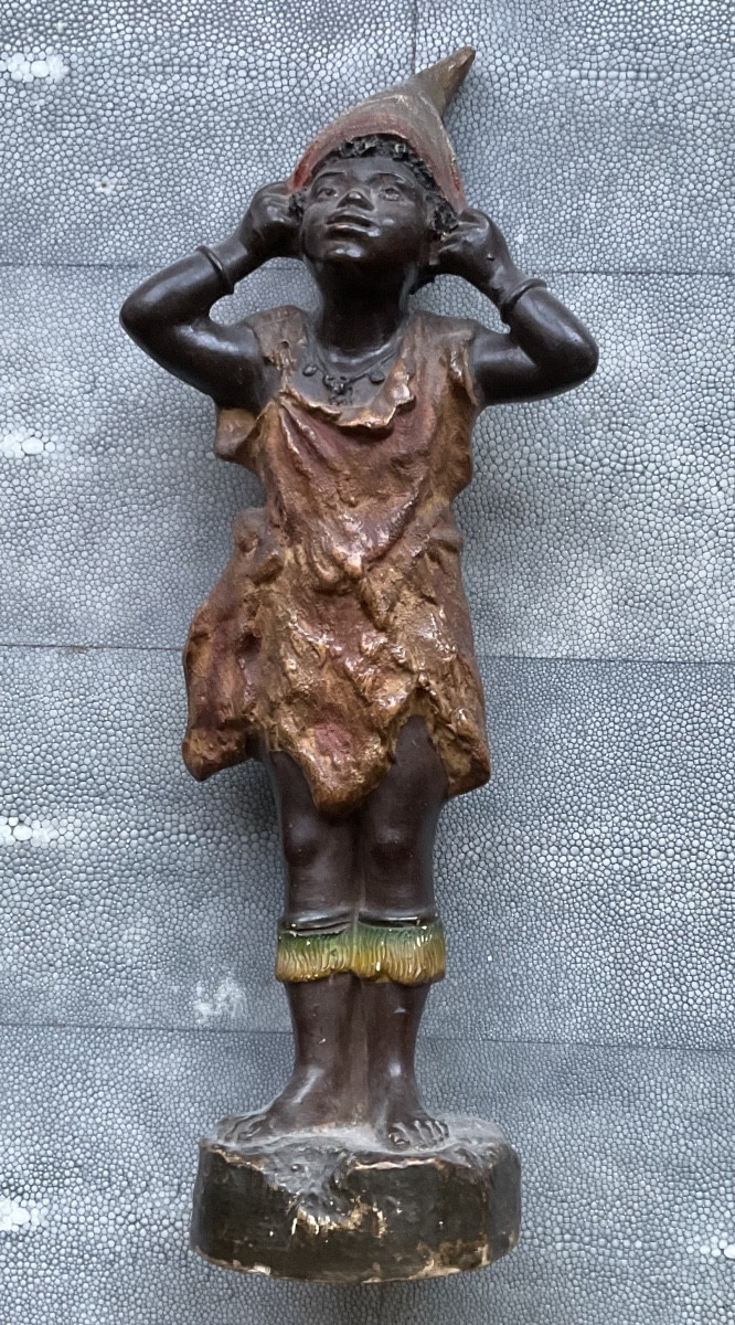 Orientalist Terracotta Statuette-photo-1