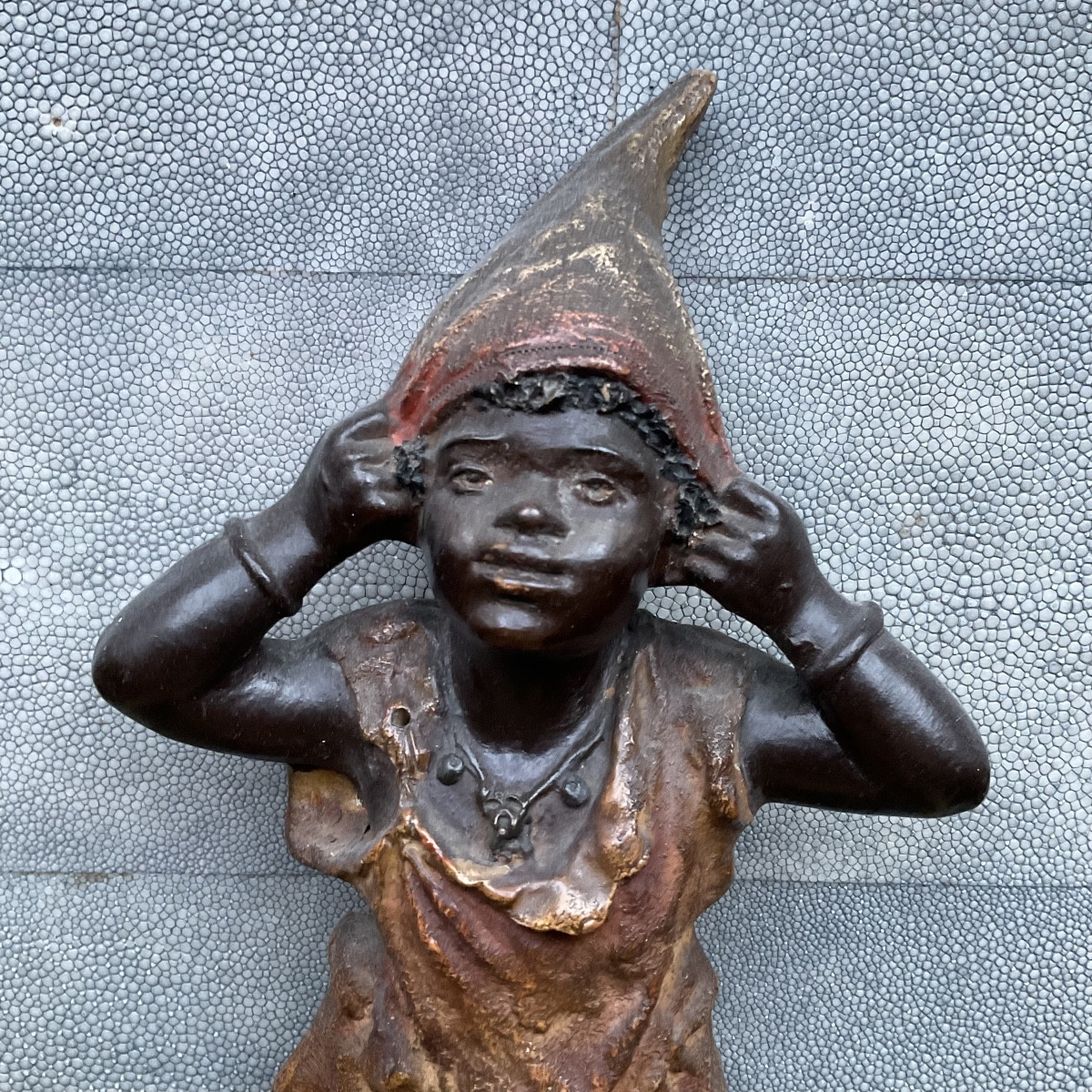 Orientalist Terracotta Statuette-photo-2