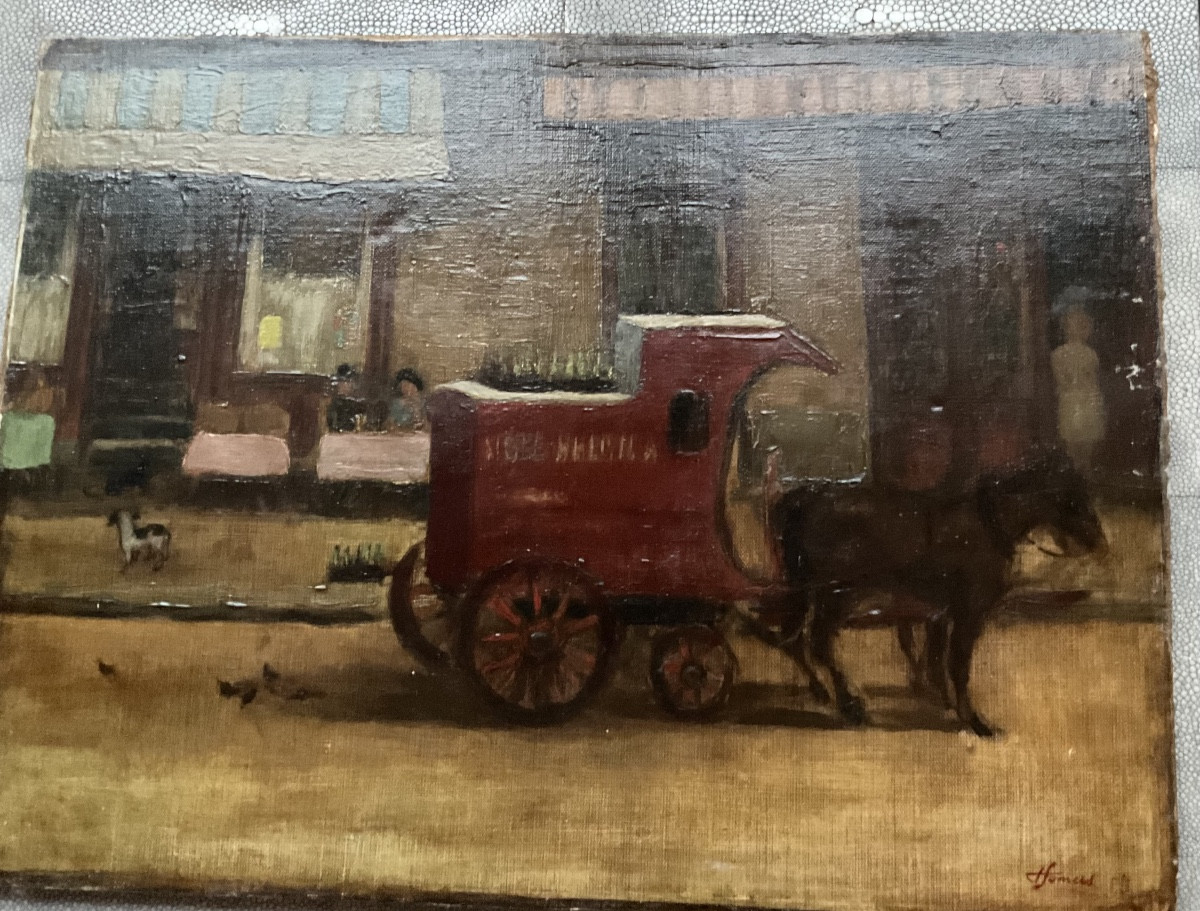 Marchand de boissons fraîches à GAND 1950-photo-2