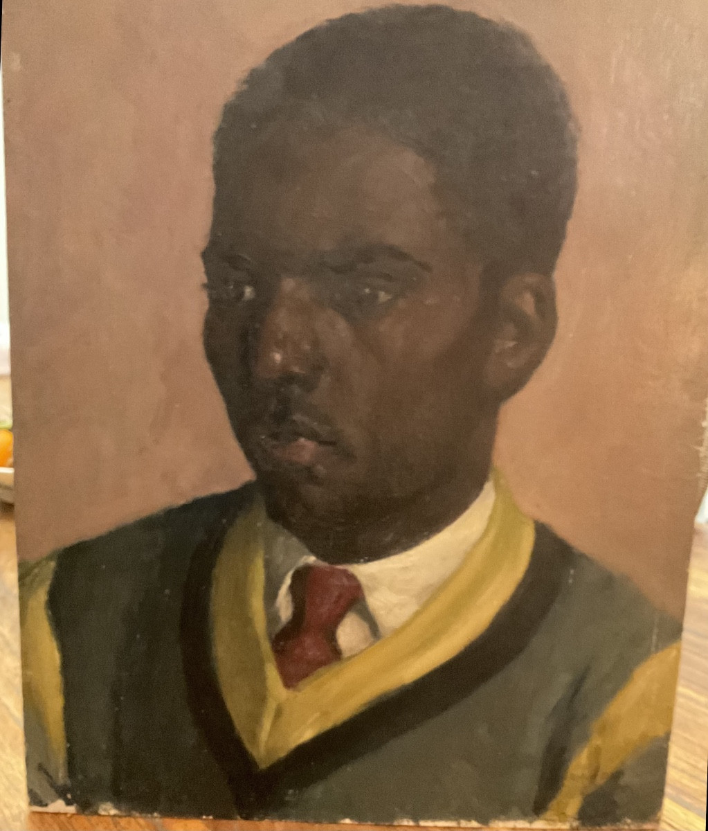 Portrait de boxeur noir américain par Robert Deloison-photo-1