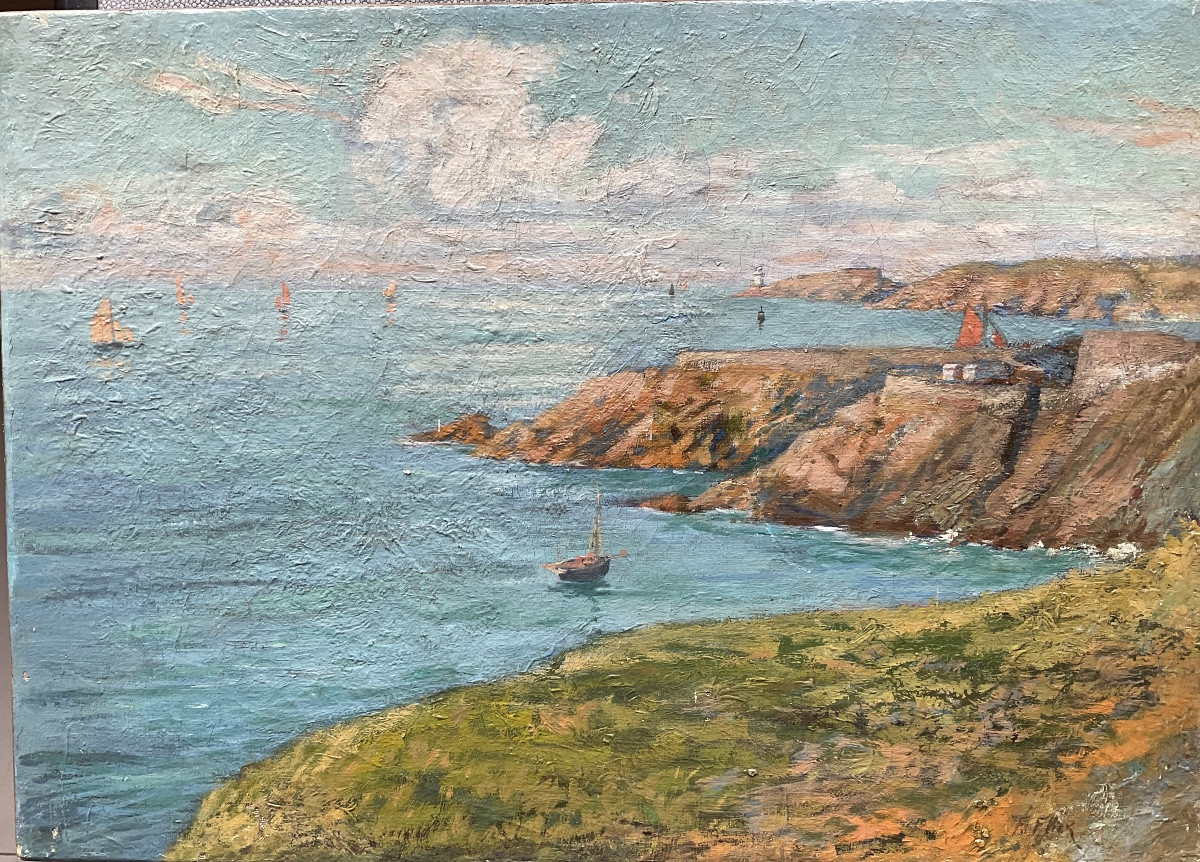 Toile Bretagne par Auguste Émile Flick Metz 1845-photo-2