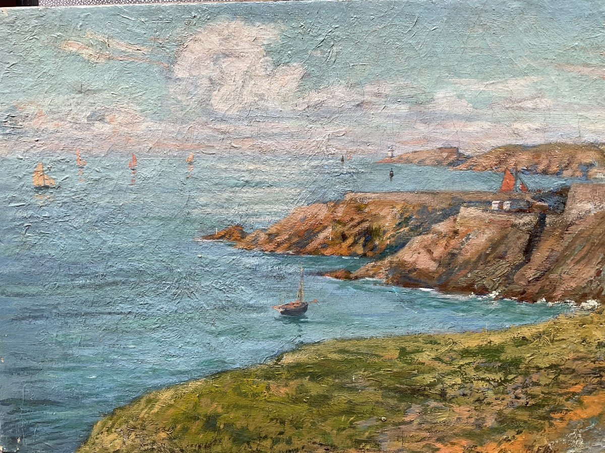 Toile Bretagne par Auguste Émile Flick Metz 1845-photo-4