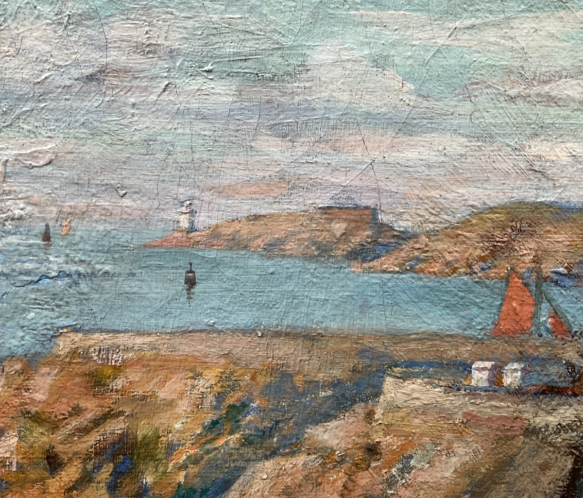 Toile Bretagne par Auguste Émile Flick Metz 1845-photo-5