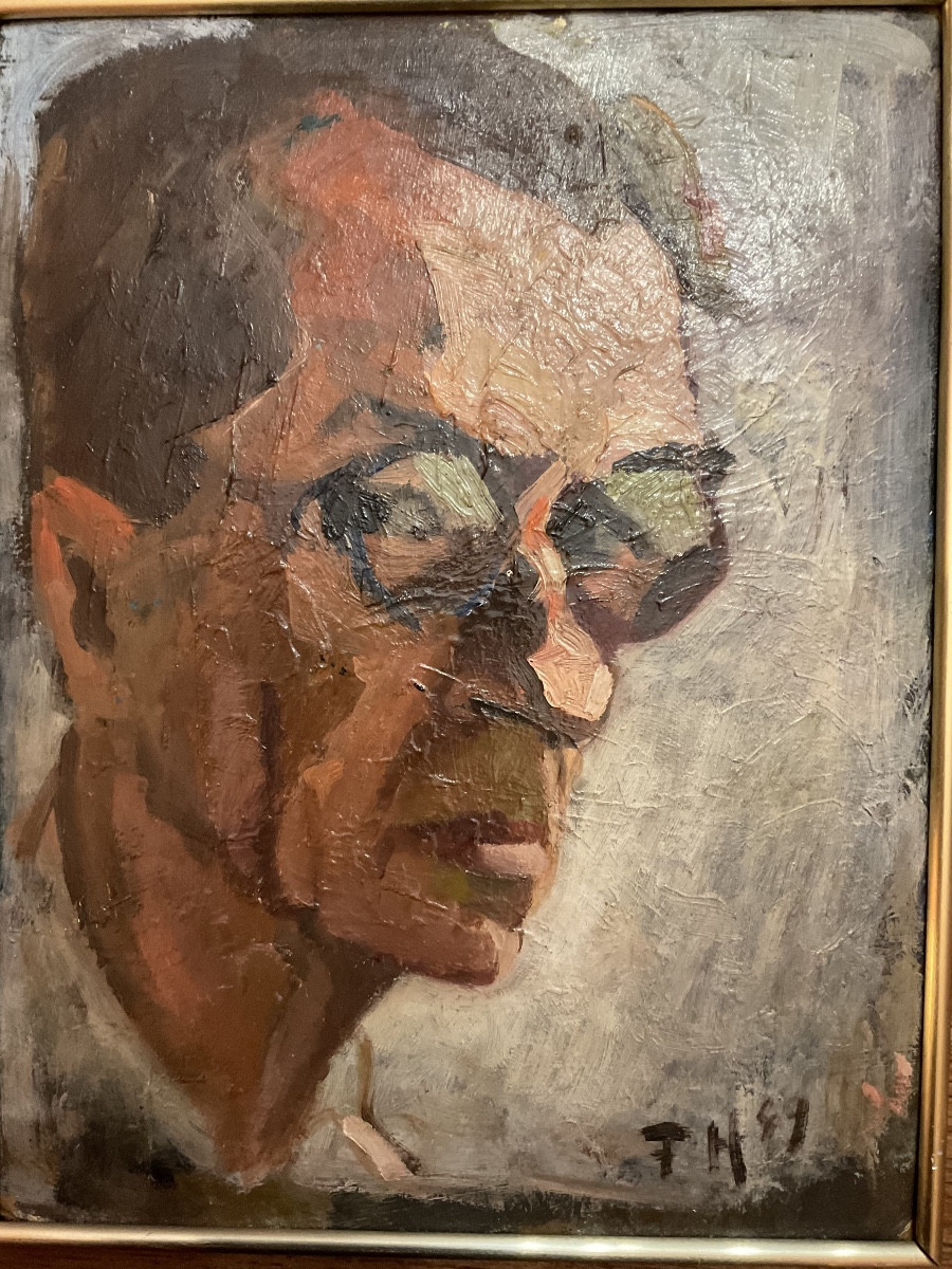 Portrait Of A Man With Round Glasses, 1949-photo-1