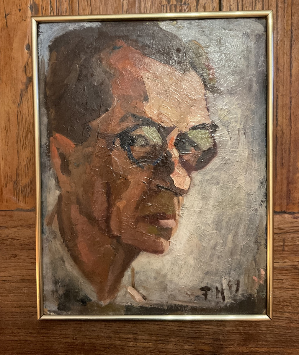 Portrait Of A Man With Round Glasses, 1949