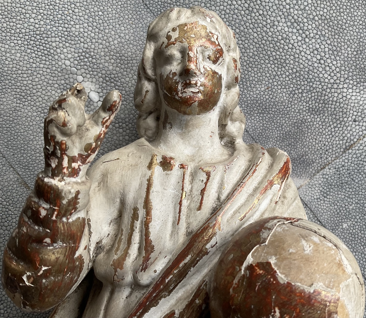 Saint bois dore XVIIIe H33cm