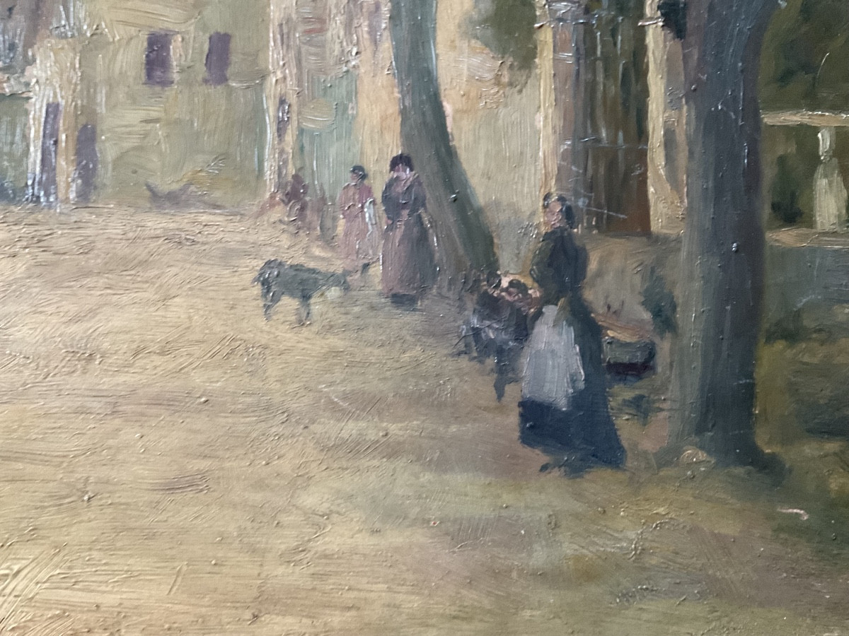 Ruelle animée de village 1914-photo-4