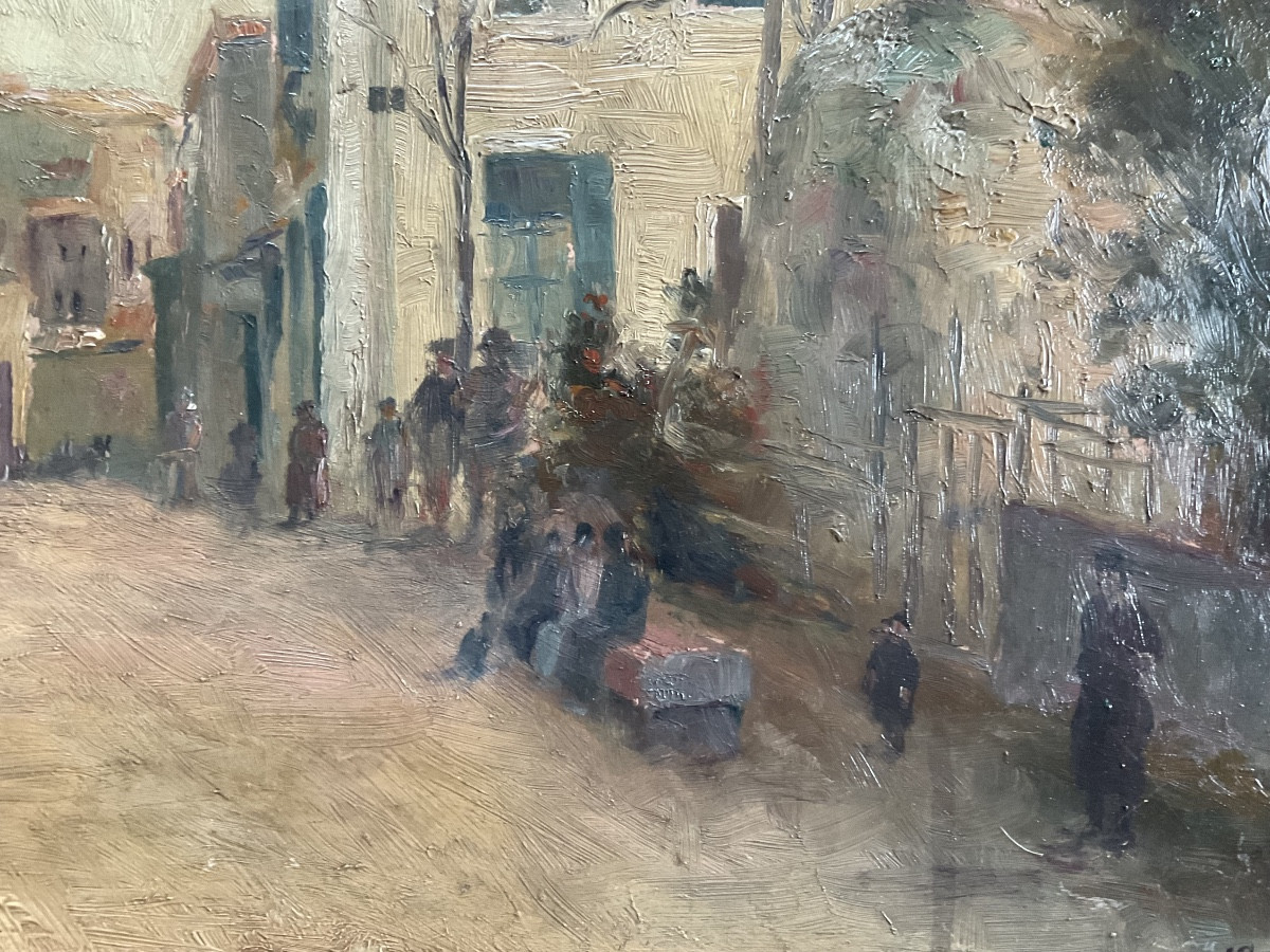 Ruelle animée de village 1914-photo-1