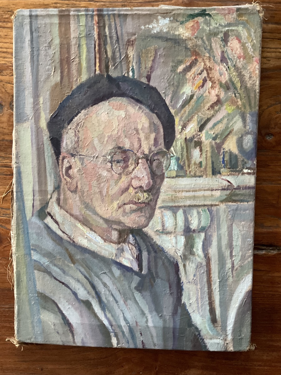 Autoportrait de peintre au soleil-photo-4