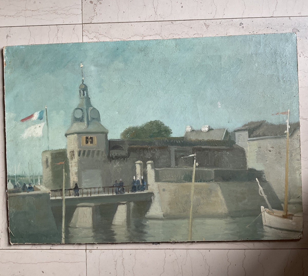 Concarneau Oil On Canvas -photo-2