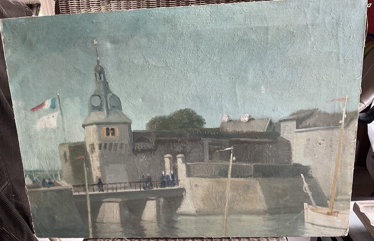 Concarneau Oil On Canvas -photo-2