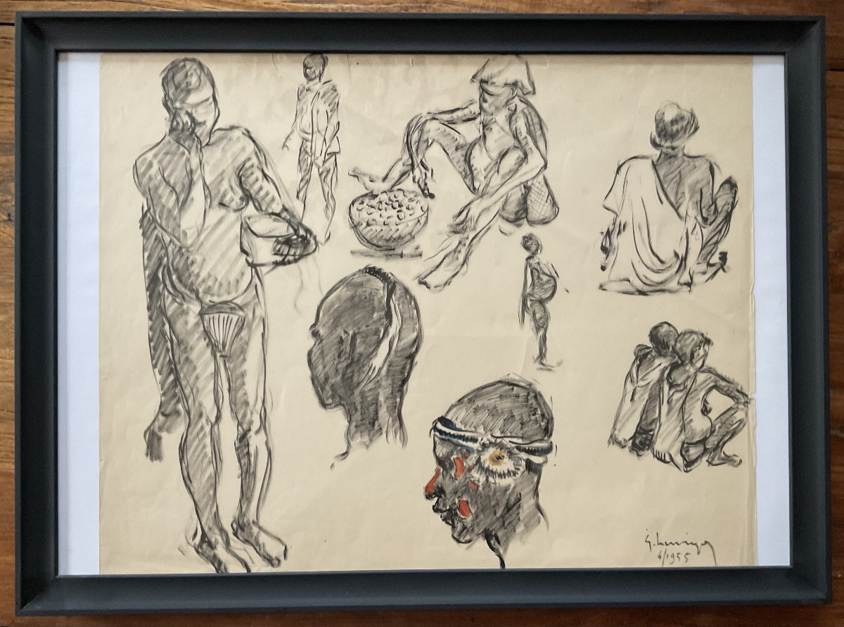 Studies Of African Figures By Hervigo