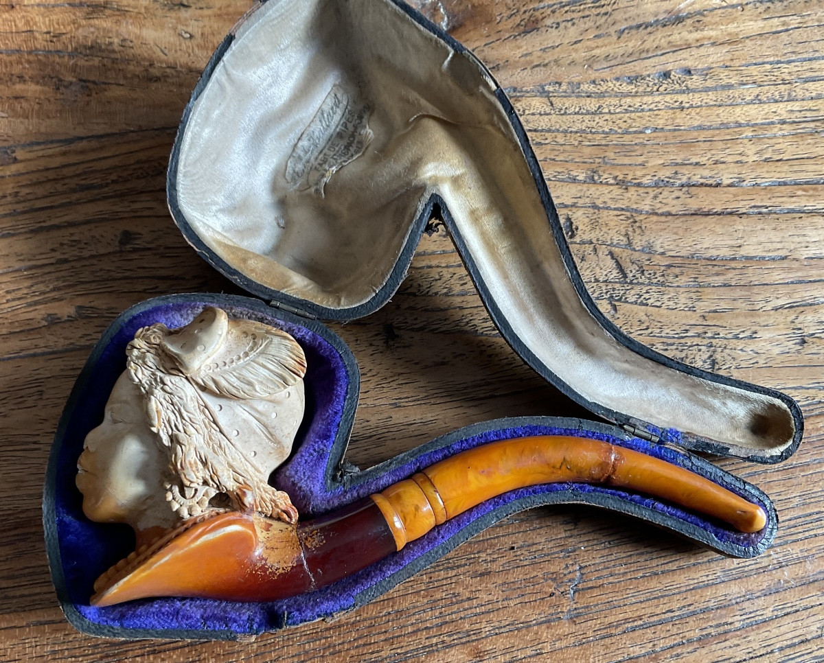 Africanist Pipe In Its Case-photo-3