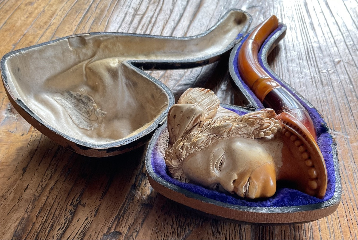 Africanist Pipe In Its Case-photo-5
