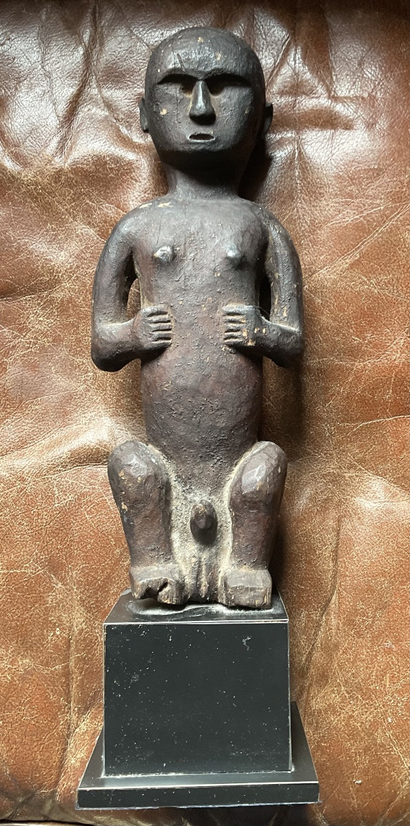 Indonesian Wooden Statuette-photo-3
