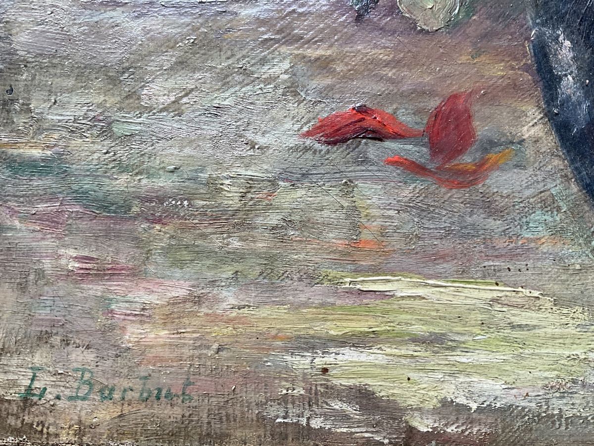 Flowers In A Vase By Barbut-photo-2