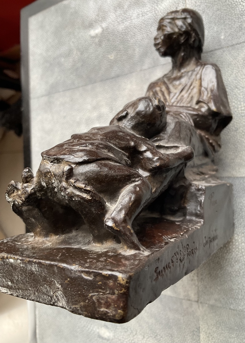 Orientalist Bronze By Alfredo Pina-photo-3