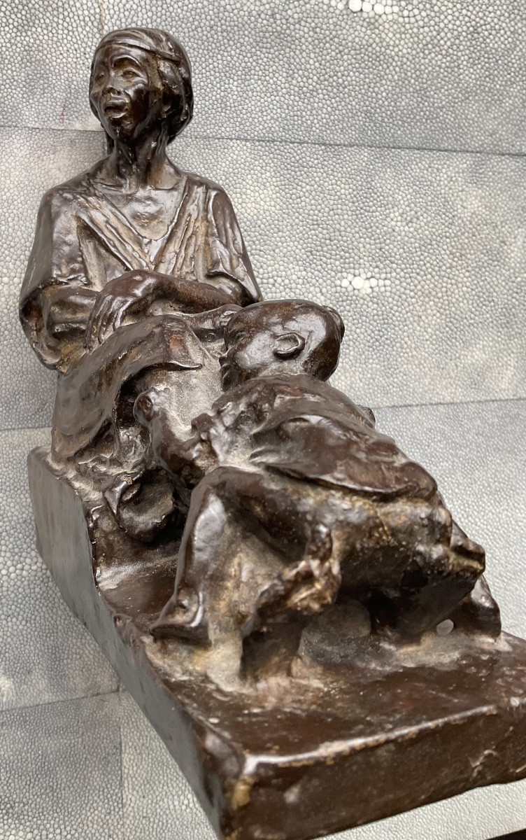 Orientalist Bronze By Alfredo Pina-photo-4