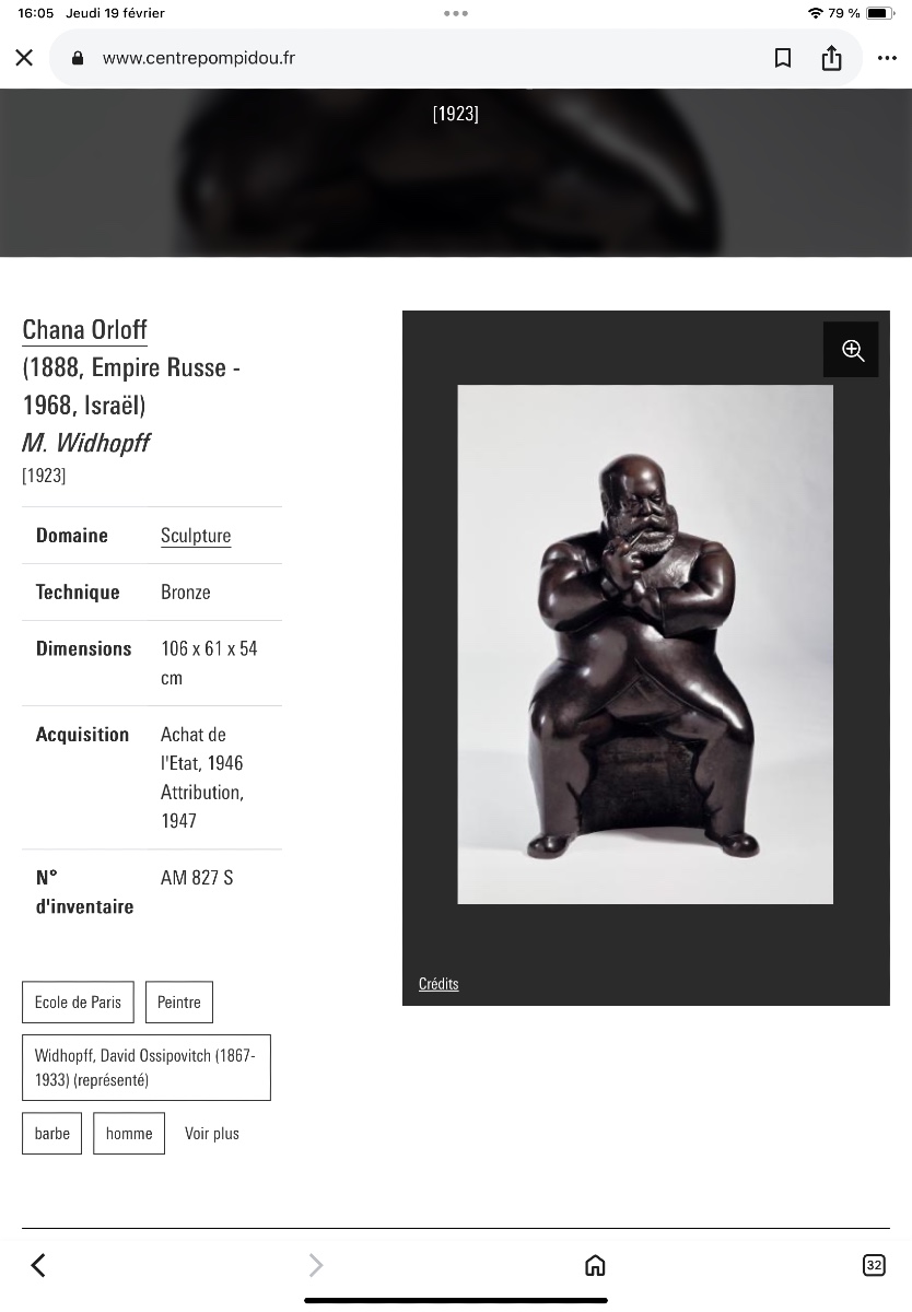 Plaster Cast From Marthe Widopff's Studio, 1934, Africanist Maternity-photo-4