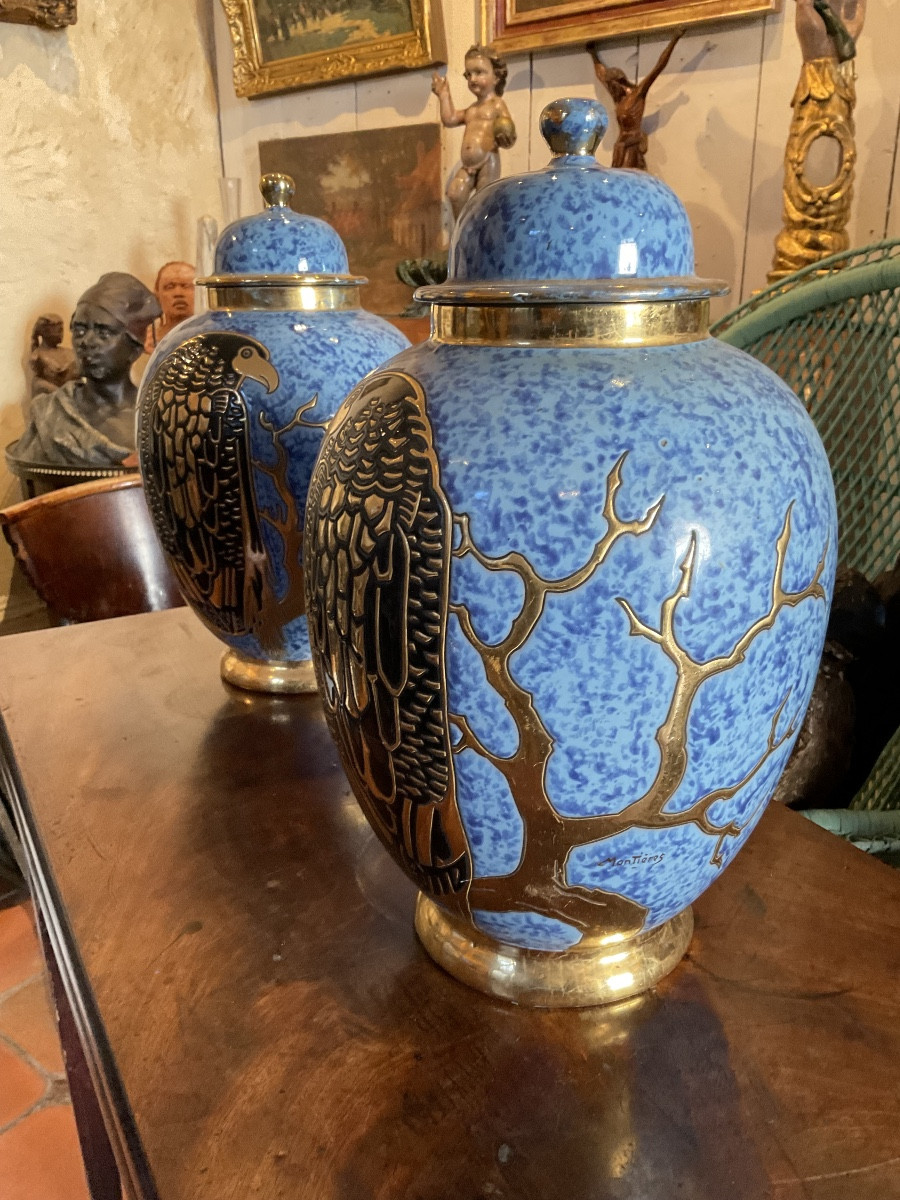 Pair Of Vases With The Eagle Of Montieres -photo-2