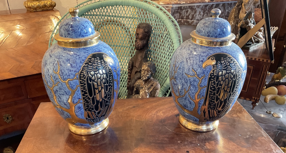 Pair Of Vases With The Eagle Of Montieres -photo-4