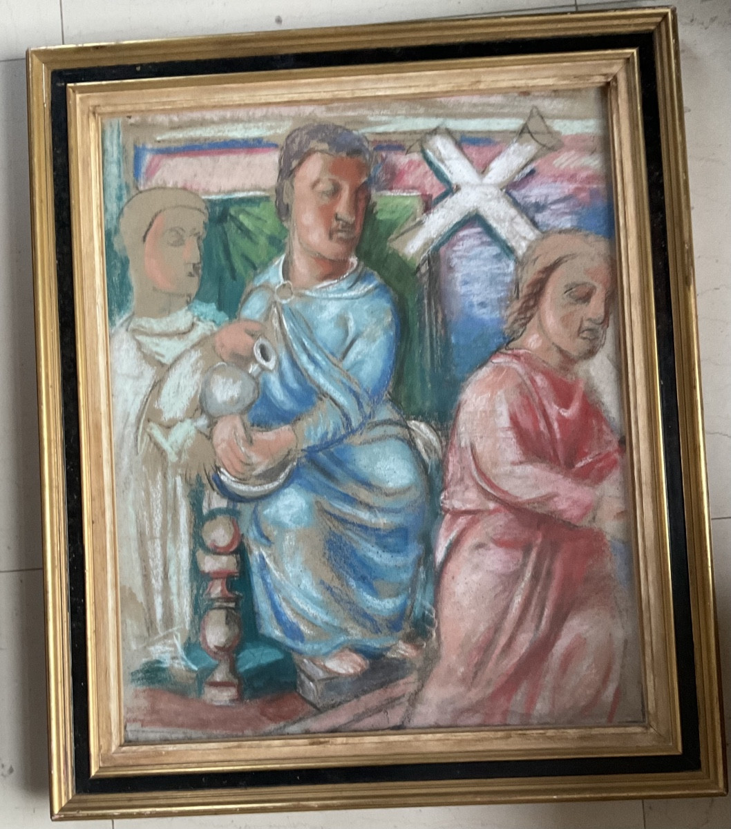 Pastel signe Favre chemin de croix-photo-1