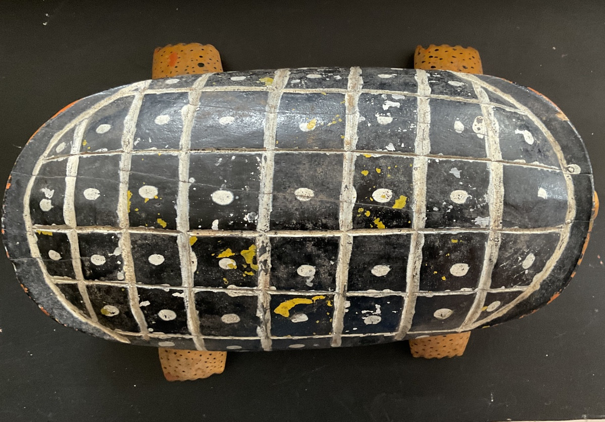 Bozo Painted Wooden Turtle-photo-4