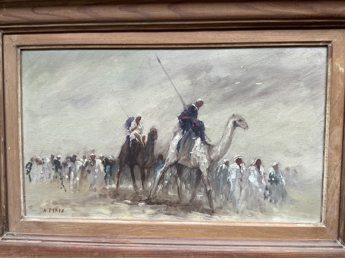 Fantasia huile sur panneau À Perez-photo-3